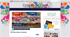 Desktop Screenshot of coloresdecarol.com