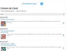 Tablet Screenshot of coloresdecarol.com